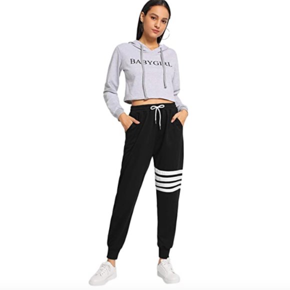SweatyRocks Pants - Drawstring Athletic Pants
